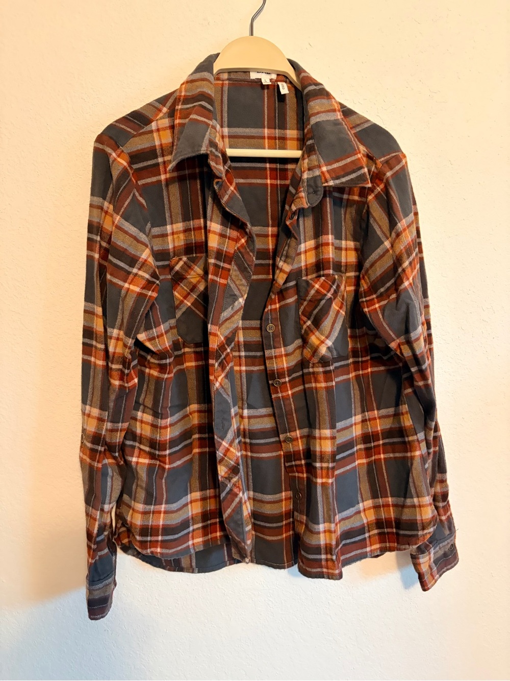 BKE Plaid Flannel Womens Large